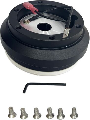 SRK-110H Aluminum Steering Wheel Short Hub Adapter Quick Release Boss Kit Replacement for 110H 8321（Black）1992-1995 Ci-vic 1994-2001 In-tegra 1992-1996 Pre-lude 1990-1993 A-ccord in Saudi Arabia