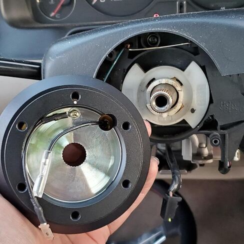 SRK-110H Aluminum Steering Wheel Short Hub Adapter Quick Release Boss Kit Replacement for 110H 8321（Black）1992-1995 Ci-vic 1994-2001 In-tegra 1992-1996 Pre-lude 1990-1993 A-ccord in Saudi Arabia