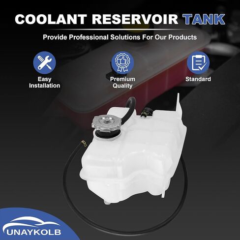 603-319 Engine Coolant Overflow Recovery Reservoir Expansion Tank W/Cap And Pipe Compatible With 2002-2007 Jeep Liberty 52079848AA in Kuwait