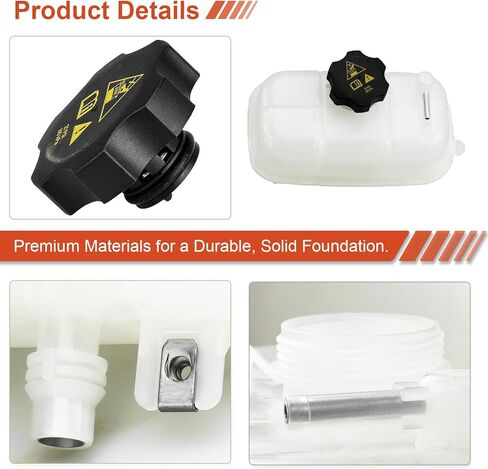 Coolant Reservoir Tank Compatible with 2018–2024 Jeep Wrangler JL JLU & Gladiator JT, Engine Coolant Overflow Recovery Bottle with 2 Hose Clamps in Saudi Arabia