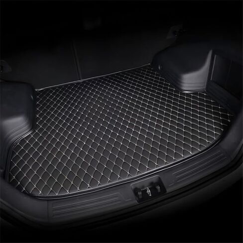 Car Cargo Mat for Toyota Venza I (AV10) 2013-2017, All Weather Protection Leather Liners Trunk Mats Cargo Liners, Waterproof Anti-Slip,Black and red in Saudi Arabia
