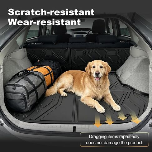 AOMSAZTO Cargo Mat & Backrest Mat Compatible with 2010-2014 Toyota Prius (Not Fit Plug-in, V or C Models): TPE All Weather Protection Anti-Slip Cargo Liner for 2014 Prius Accessories in Kuwait