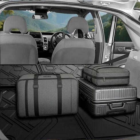 AOMSAZTO Cargo Mat & Backrest Mat Compatible with 2010-2014 Toyota Prius (Not Fit Plug-in, V or C Models): TPE All Weather Protection Anti-Slip Cargo Liner for 2014 Prius Accessories in Kuwait