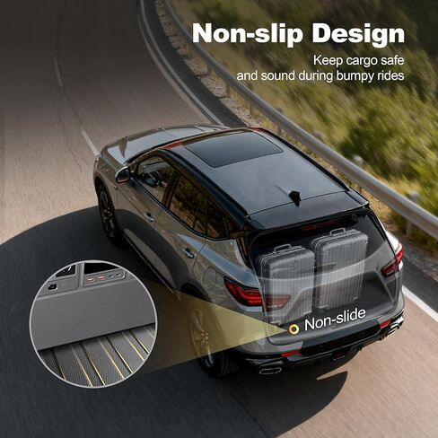 AOMSAZTO Cargo Mat & Backrest Mat Compatible with 2010-2014 Toyota Prius (Not Fit Plug-in, V or C Models): TPE All Weather Protection Anti-Slip Cargo Liner for 2014 Prius Accessories in Kuwait