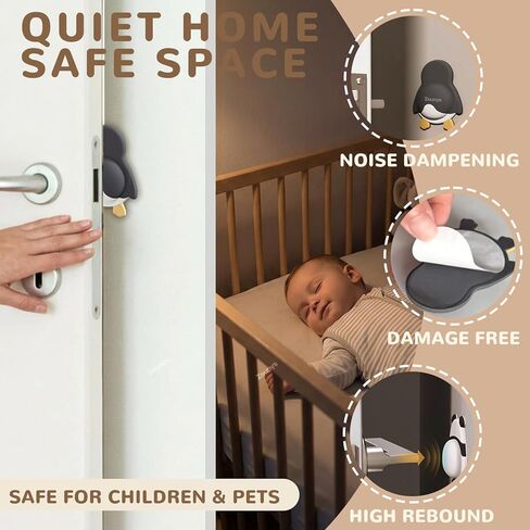 6Pack Cute Animal Door Knob Wall Protector for Door Knobs Stopper, Wall Protectors from Door Knobs, Used for Walls and Door Handles in Baby Rooms and Kindergartens in Saudi Arabia