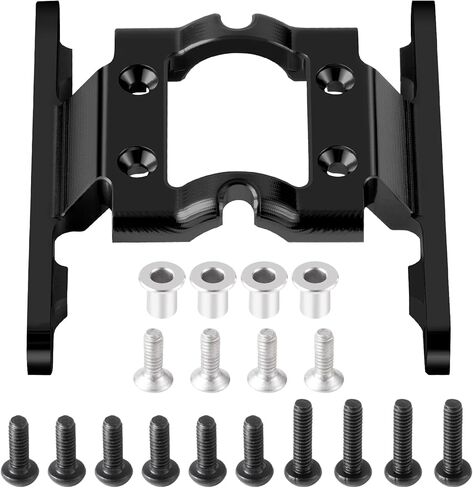 CNC Aluminum Skid Plate Transmission Mount Bracket Gearbox Base Center Frame Brace Plate Compatible with FMS FCX18 LC80 1/18 RC Crawler Car Upgrades (Red) in Kuwait