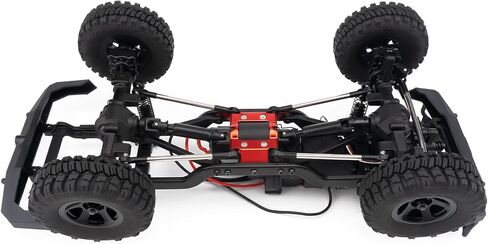 CNC Aluminum Skid Plate Transmission Mount Bracket Gearbox Base Center Frame Brace Plate Compatible with FMS FCX18 LC80 1/18 RC Crawler Car Upgrades (Red) in Kuwait