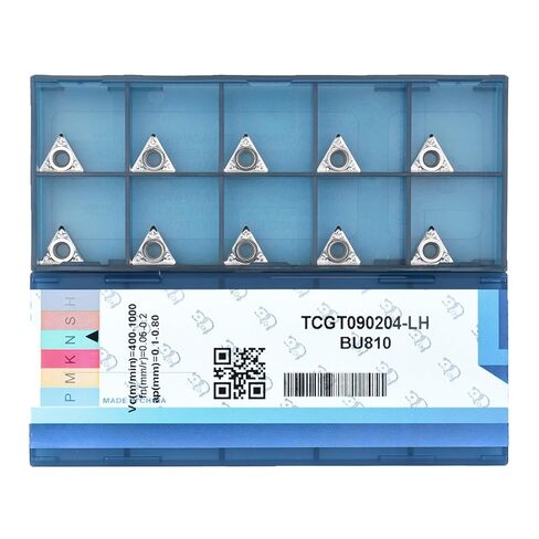 إدراجات كربيد CDBP للألومنيوم TCGT1.8(1.5)1 TCGT 090204-LH لتحويل إدراجات ألومنيوم كربيد القطع المعدنية 10 قطعة in Saudi Arabia