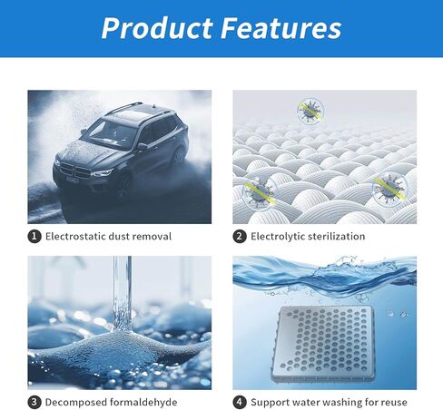 XTPTFABS Automotive electronic air conditioning filter element Compatible with Toyota, Honda, BMW, Mercedes Benz, Volkswagen, Audi, Ford, multiple models in Kuwait