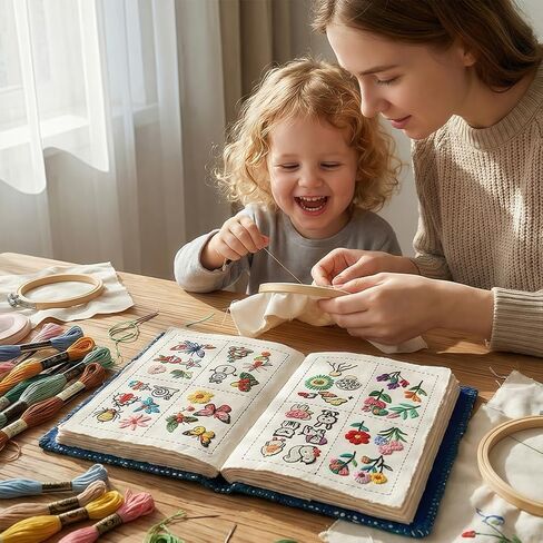 مجموعة كتب غرز التطريز، كتب الخياطة اليدوية مع الأدوات والبرامج التعليمية، كتب الخياطة للمبتدئين والمتحمسين in Kuwait