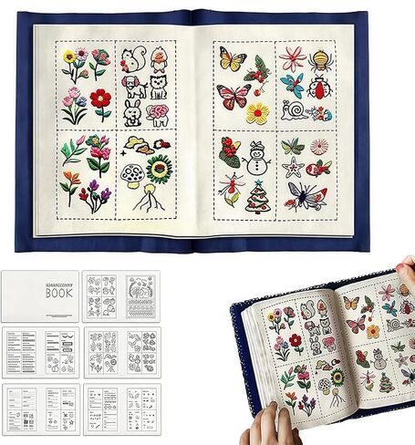مجموعة كتب غرز التطريز، كتب الخياطة اليدوية مع الأدوات والبرامج التعليمية، كتب الخياطة للمبتدئين والمتحمسين in Kuwait