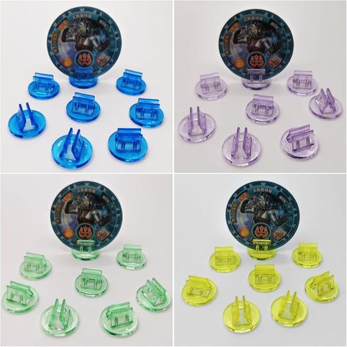 60 Pack Game Card Stands Display Plastic Blank Game Board Holder Clips Photocard Holder Token Card Stand for Tabletop Game Standees Board Game Markers Postcards Blank Cards Greeting Cards Note Cards in Kuwait