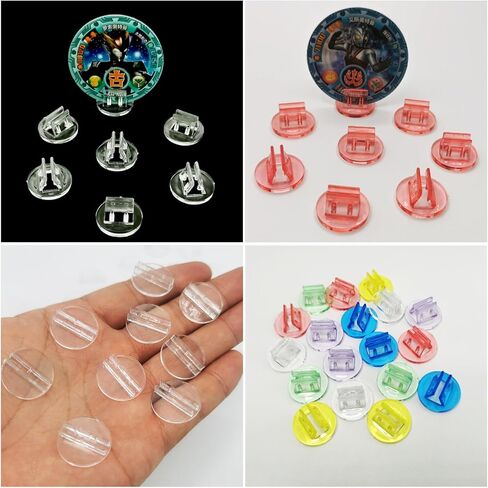 60 Pack Game Card Stands Display Plastic Blank Game Board Holder Clips Photocard Holder Token Card Stand for Tabletop Game Standees Board Game Markers Postcards Blank Cards Greeting Cards Note Cards in Kuwait