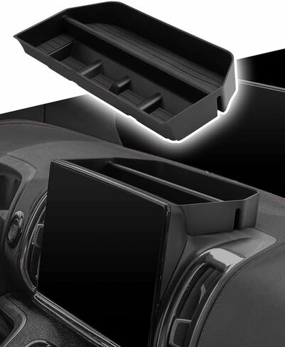CDEFG for 2025 2026 Ford Expedition علبة تنظيم لوحة القيادة - خلف الشاشة لوحة تخزين لوحة القيادة Expedition (Active، Platinum، Tremor، King Ranch) الملحقات in Kuwait
