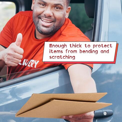Fainne 200 Pcs 6 x 6'' Rigid Mailers 400 GSM Keep Flat Cardboard Mailers Shipping Cardboard Envelopes Disc DVD CD Envelopes with Self Adhesive Flap and Tear off Strip for Mailing Photo (Brown) in Kuwait