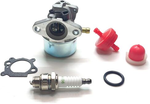 799868 Carburetor Tune Up Kits Fit for Briggs & Stratton 4-7 Hp Engines (No Choke) 6.5Hp 6.75Hp Small Engines Carb Replace Part 498170799872 499617799868 with Gasket Spark Plug Primer Bulb Fuel Filter in Saudi Arabia