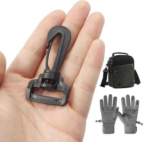 12 Pack Plastic Swivel Snap Hook Clips, Heavy Duty Rotary Clasp Shoulder Strap in Kuwait