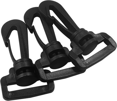 12 Pack Plastic Swivel Snap Hook Clips, Heavy Duty Rotary Clasp Shoulder Strap in Kuwait