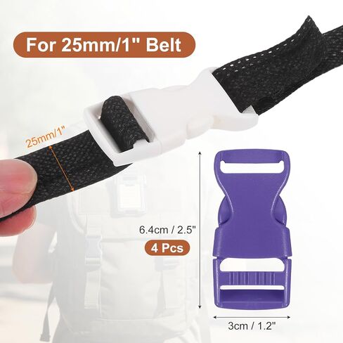 PATIKIL Quick Side Release Buckle, Plastic Buckle Clip Dual Adjustable Belt Snap Fasteners Clasp for Backpack in Kuwait