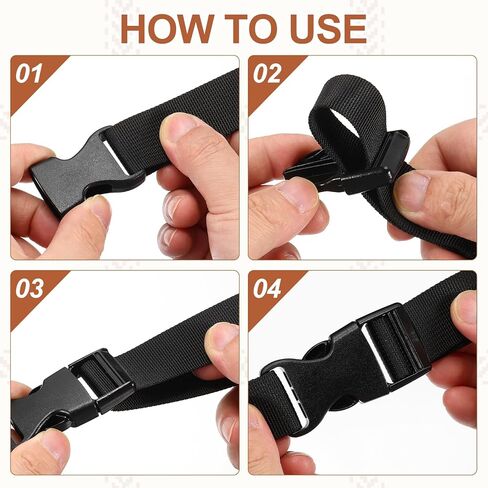 PATIKIL Quick Side Release Buckle, Plastic Buckle Clip Dual Adjustable Belt Snap Fasteners Clasp for Backpack in Kuwait
