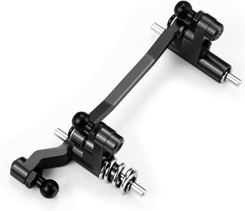 Aluminum Front Steering Assembly Bellcrank Set Upgrade Parts for Tra-xxas 1/18 Latrax Teton Desert Prerunner SST RC Car (Black) in Kuwait