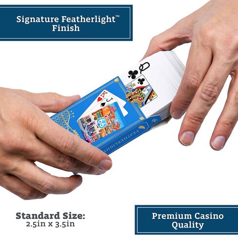 Boardwalk Puzzles Premium Featherlight Unique Playing Cards, Fun Themed Deck for Home and Travel | Route 66 in Saudi Arabia