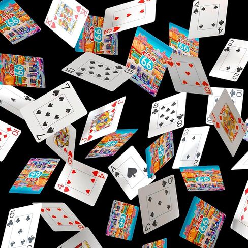 Boardwalk Puzzles Premium Featherlight Unique Playing Cards, Fun Themed Deck for Home and Travel | Route 66 in Saudi Arabia