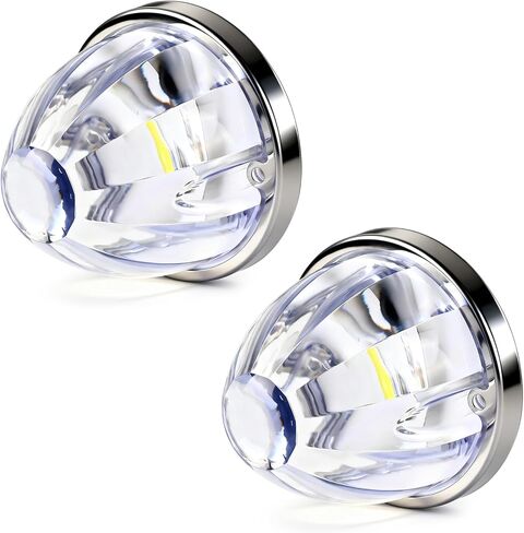 6PCS Amber Watermelon Lights, Strobe & Constant Dual-Function Watermelon Lights for Semi Truck, Waterproof Amber LED Marker with Bezel Replacement for Kenworth Peterbilt Freightliner Trucks in Saudi Arabia