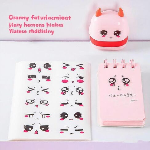 360Pcs Cute Cartoon Face Stickers for for Halloween, Christmas and Valentine's Day Daily Life, Expression Stickers with Colorful Eyes Nose Mouth Creative Stationery Sticker(Cute) in Saudi Arabia