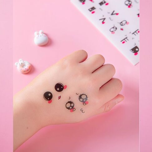 360Pcs Cute Cartoon Face Stickers for for Halloween, Christmas and Valentine's Day Daily Life, Expression Stickers with Colorful Eyes Nose Mouth Creative Stationery Sticker(Cute) in Saudi Arabia