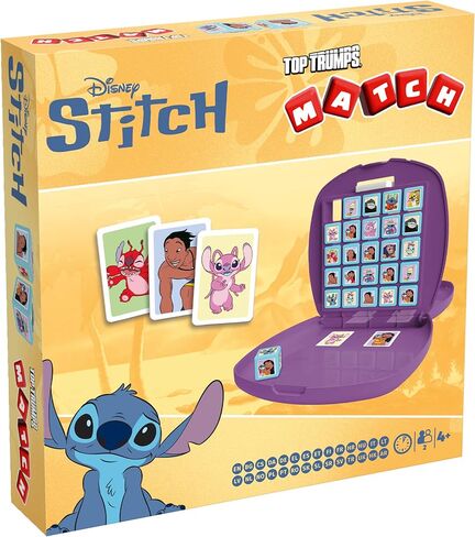 Top Trumps Match Game Lilo & Stitch - Family Board Games for Kids and Adults - Matching and Memory for Two Player Kids Game - Memories and Learning Fun Time for 4 and up in Saudi Arabia