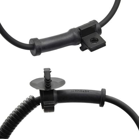 قطعتان من مستشعر سرعة العجلات الأمامية ABS يسار يمين متوافق مع Ford F250 4WD 1999 2000 2001 2002 2003 2004، مع Excursion F350 F450 F550 Super Duty، استبدال # ALS197 F81Z2C204BA F81Z2C204BB in Kuwait