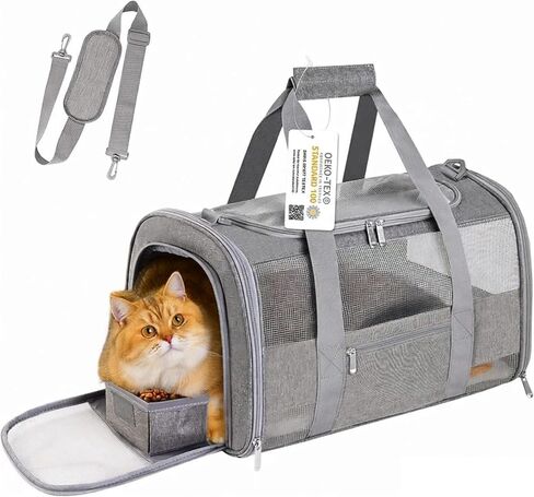 Simpelg Pet Carrier Airline/TSA Approved Small Dogs, Kitten, Carriers for Small Medium Cats Under 15lb, Collapsible Soft Sided Cat Travel Carrier-Pink in Saudi Arabia