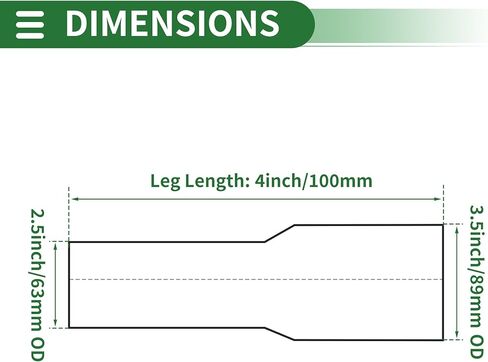 Motoforti 2.5 "OD إلى 3.5" OD مغزل عادم بيند الكوع متحدة المركز المخفض T304 ماسورة من الفولاذ المقاوم للصدأ محول 4 بوصة طول لهجة فضية in Kuwait