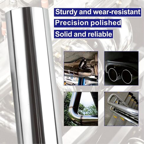 2PCS 3 Inch Stainless Steel Exhaust Pipe, 3" OD x 16" Length304 Stainless Steel Exhaust Pipe for DIY Replacement Part, Replacement Exhaust Tube(16" Long） in Saudi Arabia