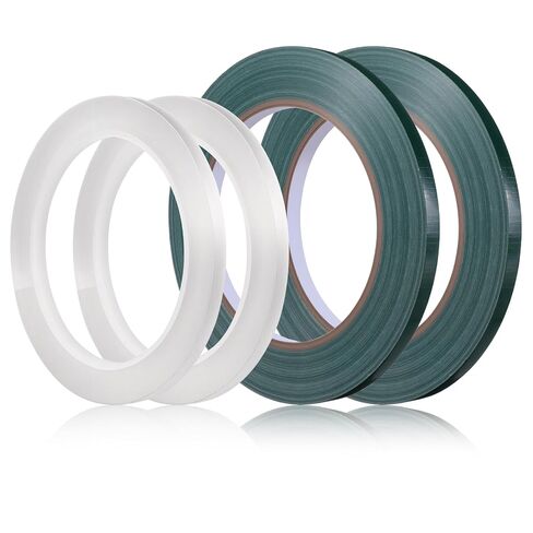 4 Roll Floral Tape, 1/4 Inch Strong Adhesion Flower Stem Wrap Adhesive Tape for Bouquet Stem Binding Flowers and Floral Crafts (98ft/33yd/Roll) in Kuwait