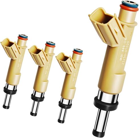 Set of 4 Upgraded 12 Holes Fuel Injectors Fits for Toyota:Corolla 1.8L 2009-2018,Matrix 1.8L 2009-2013,For Scion XD 1.8L 2008-2009,Replace# 23250-0T020. in Saudi Arabia