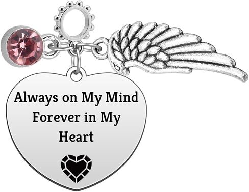 Heigebi Silver Charms for Bracelet Necklaces Bangle Heart Pendants Mother's Day Christmas Birthday Easter Gift for Mom Daughter Friends Sister Stainless Steel Dangle Charm for Jewelry Making in Kuwait