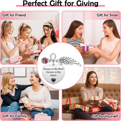 Heigebi Silver Charms for Bracelet Necklaces Bangle Heart Pendants Mother's Day Christmas Birthday Easter Gift for Mom Daughter Friends Sister Stainless Steel Dangle Charm for Jewelry Making in Kuwait