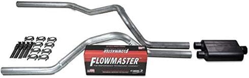 Truck Exhaust Kits - Shop Line Dual Exhaust Sytem 2.5 inch Aluminized Pipe Flowmaster 40 Series Muffler in Saudi Arabia