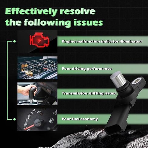 Engine Cam Camshaft Position Sensor L4 1.6L Compatible with Mini Cooper 02 03 04 05 07 08 2002 2003 2004 2005 2007 2008 Replaces 12141485845 CSS1798 PC798 SU6465 in Kuwait