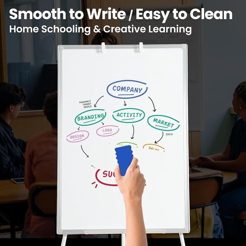 FORTUNO 36x24 Tripod Whiteboard, Magnetic Dry Erase Board with Stand,Height Adjustable Portable Sturdy White Board for Homeschool Office Classroom, White in Saudi Arabia