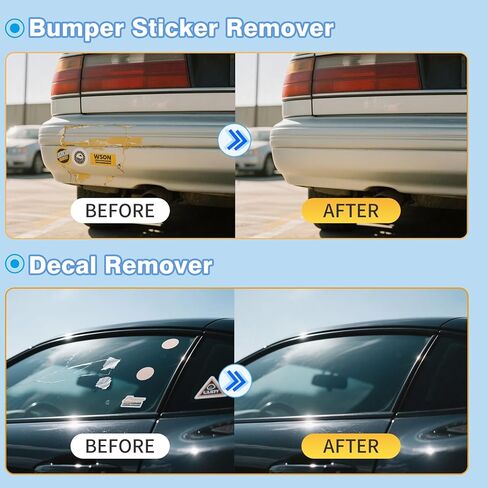 Adhesive Remover for Car - Goo & Glue Remover Sticker & Decal Residue Cleaner for Car Paint, Glass, Metal & Plastic - Removes Glue, Tape, Tar, Label & Sticky Gunk - 6.8oz in Kuwait