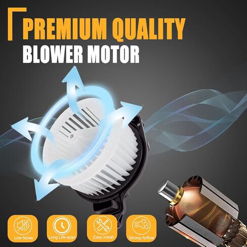 GSPSCN 700188 AC Blower Motor with Fan Compatible with Toyota Tacoma 2005 2006 2007 2008 2009 2010 2011 2012 2013 2014 2015 - HVAC Heater Blower Motor Replaces# PM9297,87103-04040, 87103-04043 in Kuwait
