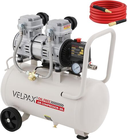 Ultra Quiet Air Compressor, Only 60dB, 2.4 Gallon Tank, Oil-Free, 110V/60Hz 1.5HP, 6.71CFM@115PSI, Air Compressor Perfect for Spray Painting, Auto Repair, Tire inflation, Woodwork nailing in Saudi Arabia