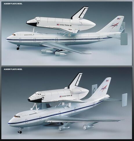 Academy Hobby 1/288 Scale Space Shuttle & 747 Carrier Aircraft Plastic Model Kit #12708 in Kuwait