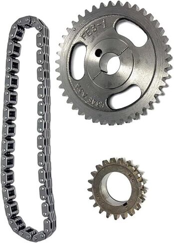 Timing Chain Kit compatible with 1965-1972 Ford Mercury 289 302 351 351W Windsor V-8, 3-Piece Set, Machined Finish in Saudi Arabia