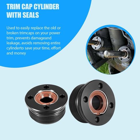 Trim Cap Cylinder with Seals Fits Yamaha 200/225/250/300 HP Outboard V6 Hydraulic Tilt Decorative End Cap Replacement Kit, OEM Part Number: 61A-43821-00-00 FSM040 in Saudi Arabia