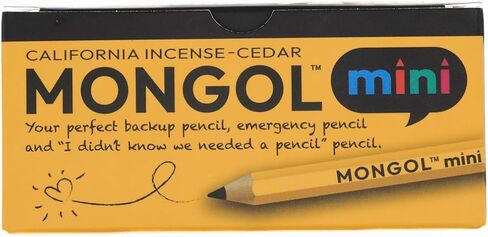 Mongol Classic Incense Cedar Mini #2 Pencil - 72-Pack – Pre-sharpened, European Graphite Core, US Grown Cedar, Smudge Free Eraser – Nontoxic PMA Certified in Saudi Arabia