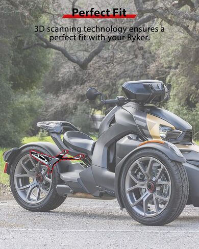 حامل حقيبة السرج لـ Ryker، طقم حامل حقيبة الأمتعة من الألومنيوم الأسود لـ Can Am Ryker 900 600 Sport & Ryker Rally Edition جميع ملحقات الموديلات (استبدال #219400856) in Kuwait